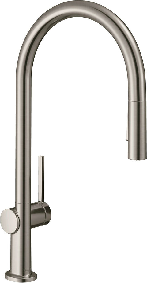 1GREEP Mengkraan keuken Talis M54 210 uitrekbare handdouche 2JET Hansgrohe Rvs