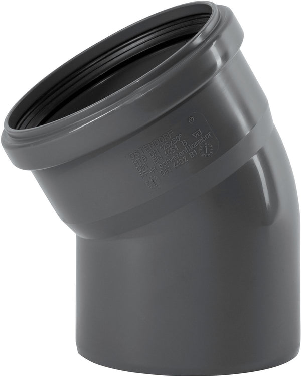 Elleboog 30° Mf 125MM Pp HT-Safe Ostendorf