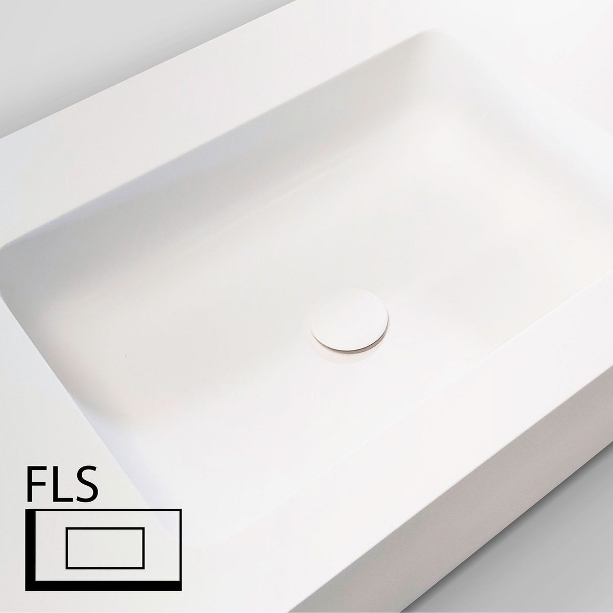 TABLET TAILOR TOP 1 LAVABO RECHTS FLS 180CM SOLID XONYX WIT