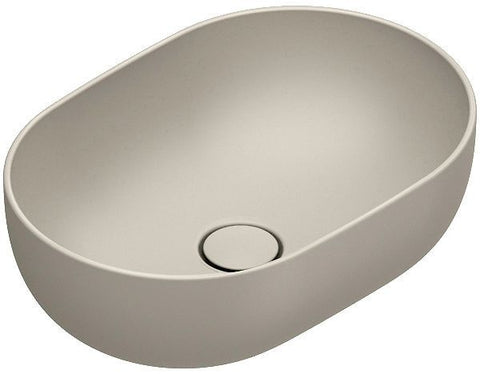 Opbouwlavabo sfera catalano cataglaze+ 50X35 H16 zonder overloop sabbia satinato
