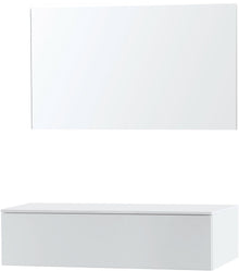 MEUBLE PURO DUO BLANC 120 1 TIROIR SOLID A POSER MIROIR