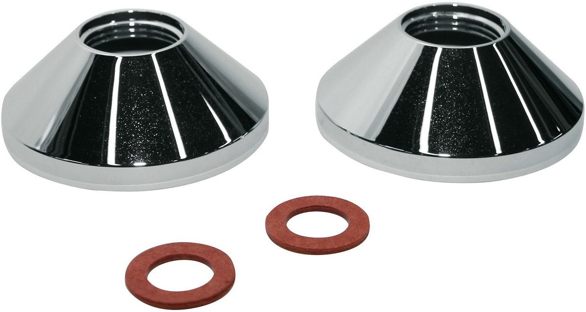 ROZET VOOR S-KOPPELING KLUDI 3/4" 2 STUKS CHROOM