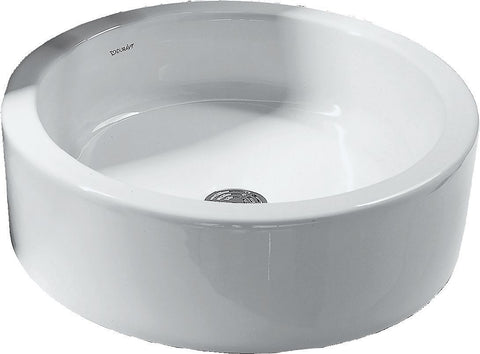 Opbouw lavabo starcki Duravit diameter 460MM zonder kraanvlak/overloop wit