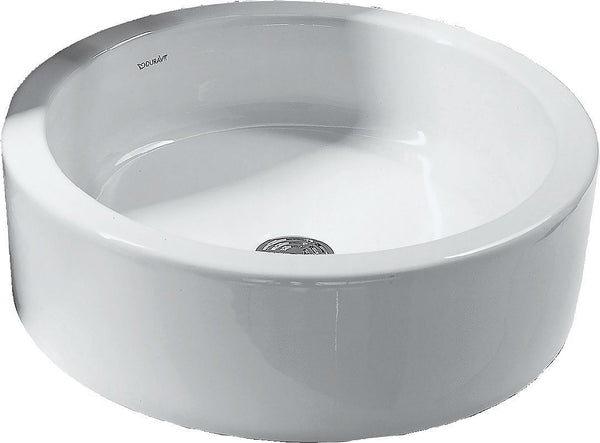 Opbouw lavabo starcki Duravit diameter 460MM zonder kraanvlak/overloop wit