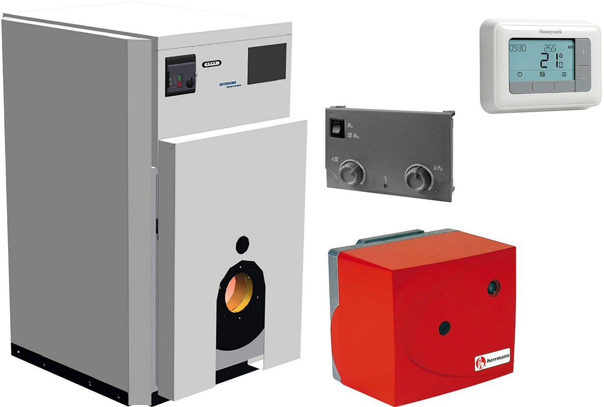 Mazoutketel basic+ B met HL40 mazoutbrander interdomo ERP klasse B