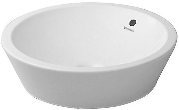 Opbouw lavabo starcki Duravit diameter 530MM zonder kraanvlak/overloop wit