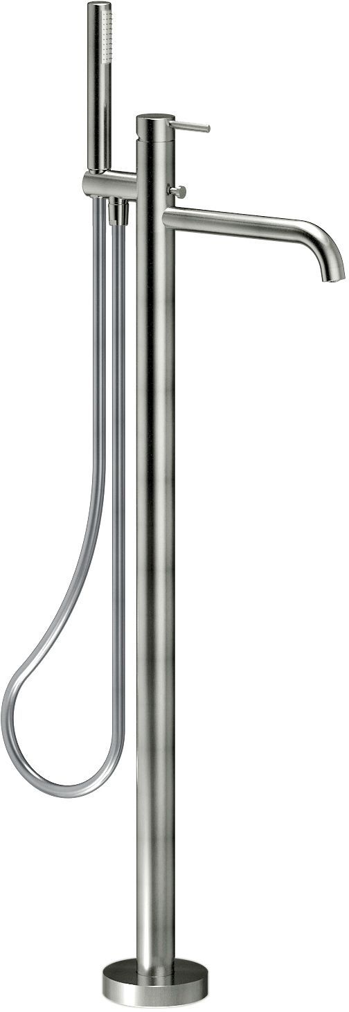 Afwerkset 1GREEP mengkraan bad vrij live/velis nobili +handdouche inox