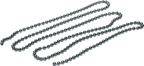 Parelketting per meter chroom