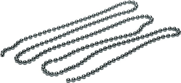 Parelketting per meter chroom