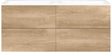 SOUS MEUBLE COFFEE 4 TIROIRS 140 DUO CHENE DECOR CACHMIRE+DOUBLE LAV.PORCEL.SNS TROU ROBINET BLANC