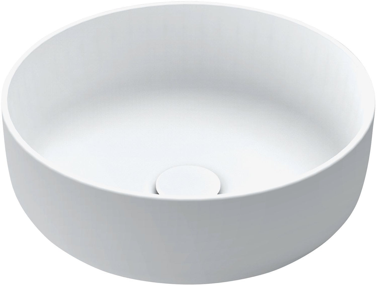 Opbouwlavabo neo C rond zonder kraanvlak/overloop xonyx mat wit