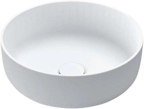 Opbouwlavabo neo C rond zonder kraanvlak/overloop xonyx mat wit, wastafels — SKU DESCO-163917