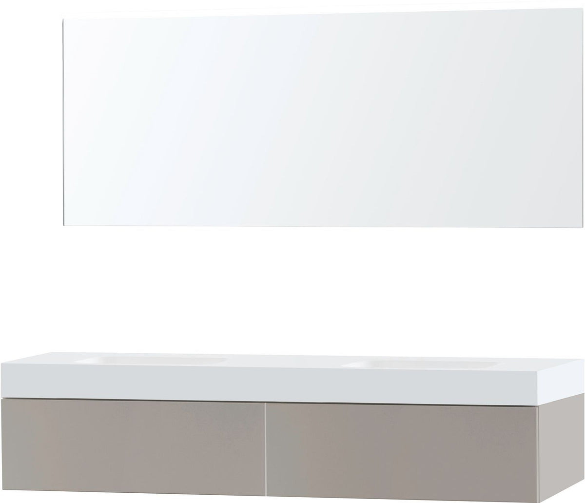 MEUBEL PURO DU0 GRIJS 180 1 LADE SOLID PURO SPIEGEL