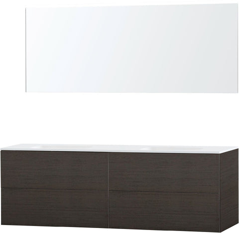Meubel puro duo wenge 180 Solid Molto spiegel