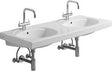 LAVABO DOUBLE PRECIOSA GEBERIT 130CM BLANC