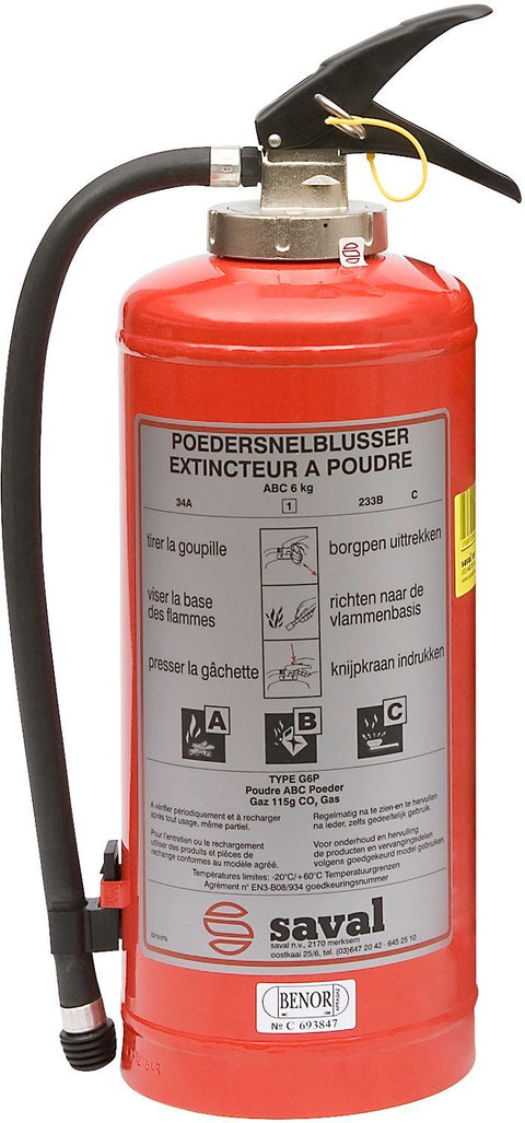 Blustoestel met abc poeder Benor G6P 6KG werf