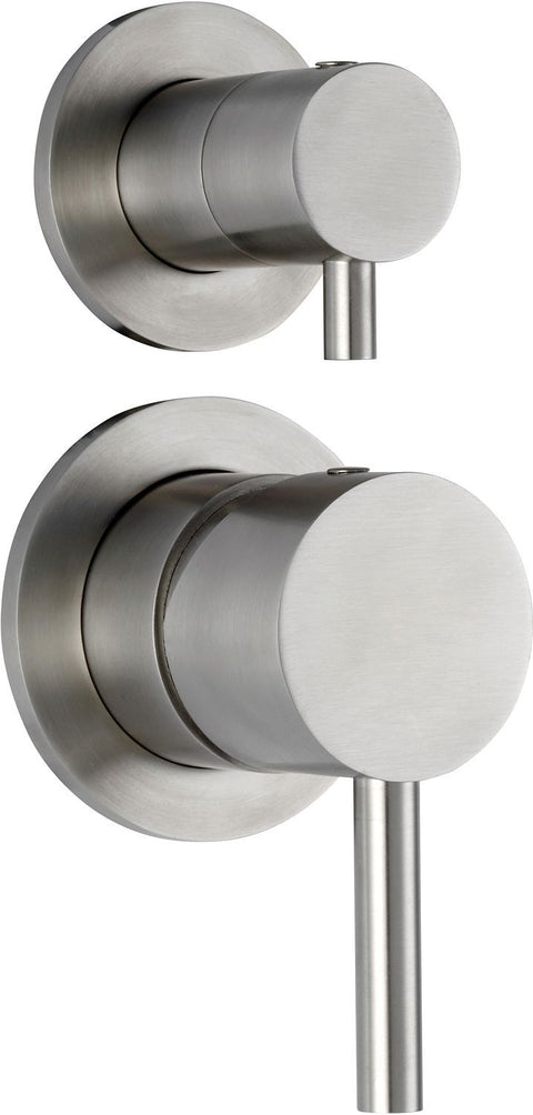 Inbouw douche mengkraan+omstel steel paffoni inox