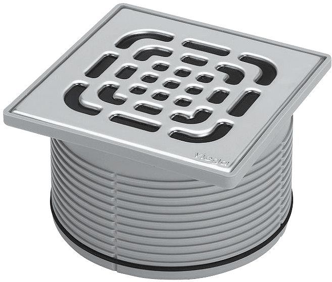 Opzetstuk + rooster 10X10 cm Viega, douchegoten — SKU DESCO-135156