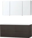 MEUBLE PURO DUO WENGE 140 SOLID A POSER ARMOIRE TOILETTE