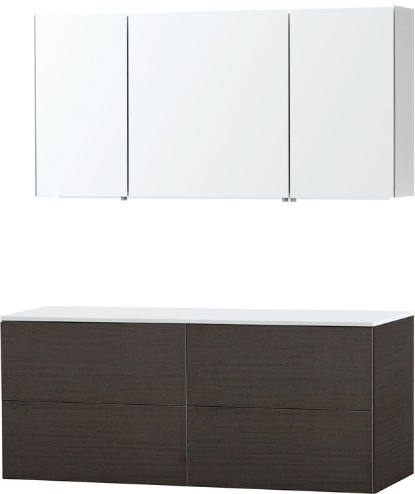 Meubel puro duo wenge 140 Solid opbouw spiegelkast