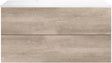 SOUS MEUBLE COFFEE 2 TIROIRS 120 CHENE DECOR FLANELLE+LAVABO GAUCHE BLANC MAT