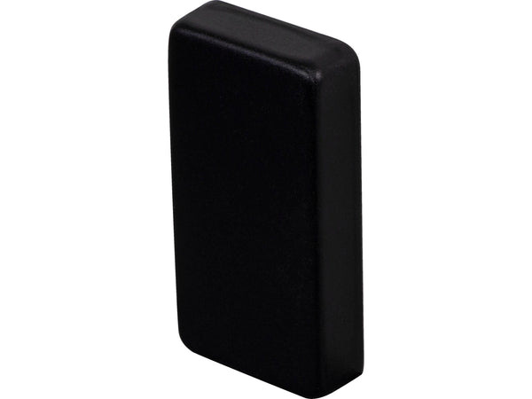 CanDo eindkap trapleuning 25x50 mm mat zwart metaal 2 stuks