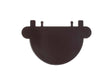 Scala eindstuk universeel voor dakgoot G80 PVC bruin