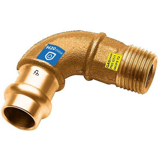 Elleboog 22MM - 3/4"M frabopress securfrabo combi