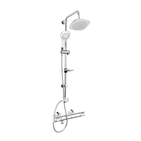 GROHE Precision Flow doucheset met thermostaat en Aloni Rain Bianco regendouche chroom, hoofddouches — SKU MB-27659-31285, EAN 5404029134558