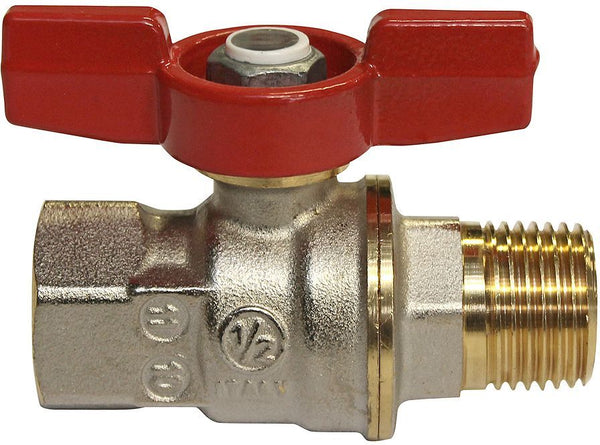 Bolkraan+vlinderhendel dado giacomini 3/4"MF
