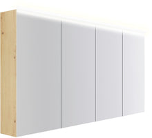 ARMOIRE TOILETTE COFFEE 4 PORTES 1600MM 4250K CHENE DECOR URBAN
