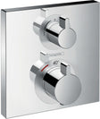 Afwerkset thermostaat+ omsteller Ecostat Square HG chroom