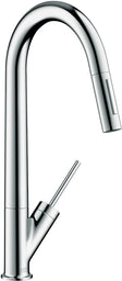 MITIGEUR CUISINE AXOR STARCK HG DOUCHETTE EXTRACTIBLE 2-JETSS INOXLOOK