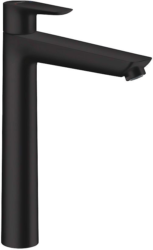 1GREEP MENGKRAAN LAVABO TALIS E 240 HG HOOG +AUTOMATISCHE SLUITING MAT ZWART