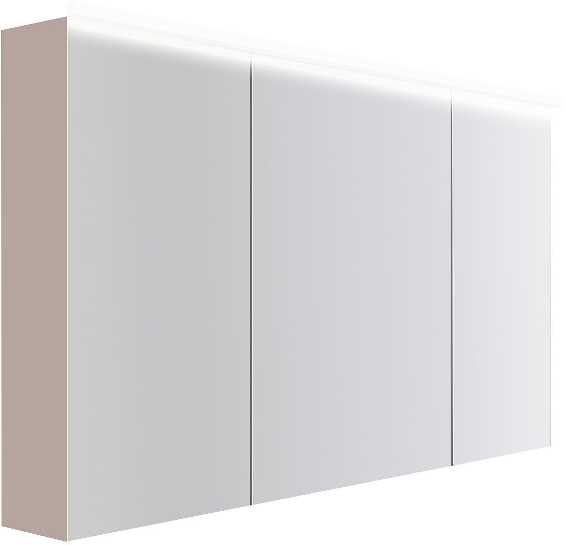 Spiegelkast COFFEE 3 deuren 1400MM 4250K basaltgrijs mat