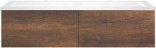 ONDERBOUW COFFEE 2 LADES 120 DUO EIK.DEC.ROEST +DUBBELE WASTAFEL KUNSTMARMER WIT