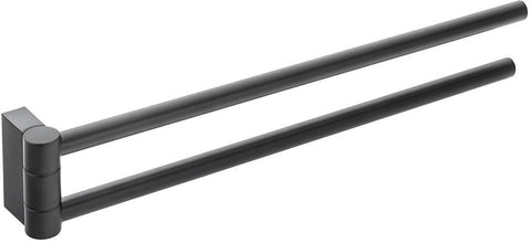 DUBBELE BEWEEGBARE DROGER BLACK&WHITE 41CM COSMIC MAT ZWART