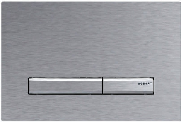 PLAQUE DE COMMANDE 2 TOUCHES SIGMA50 GEBERIT CHROME BROS