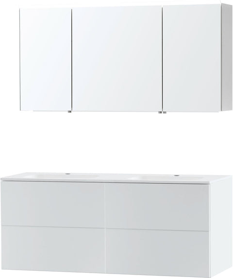 Meubel puro duo wit 140 kunstmarmer spiegelkast