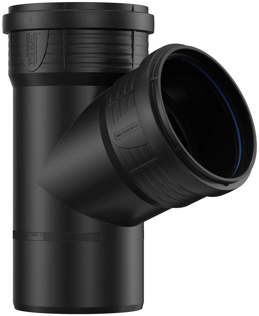 T PP 67,5°MFF 110-110MM ZWART