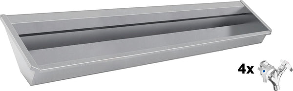Muurwasgoot sanilav intersan 240CM Rvs 2 2GREEPMENGKRANEN