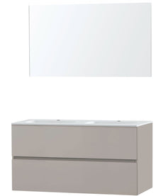MEUBLE MOLTO POUDRE GRIS 120 PORCELAINE MIROIR