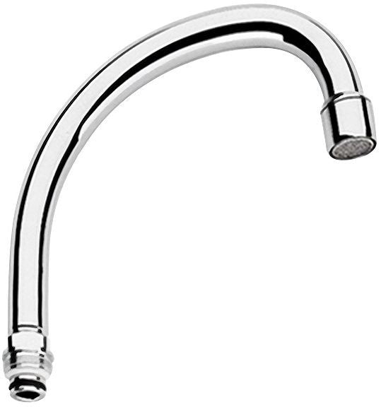 Getrokken bek boven HU kludi 3/4"F 13CM chroom