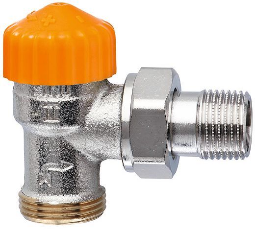 Thermostatische radiatorkraan Eclipse Heimeier 3/4"M-1/2"HAAKS