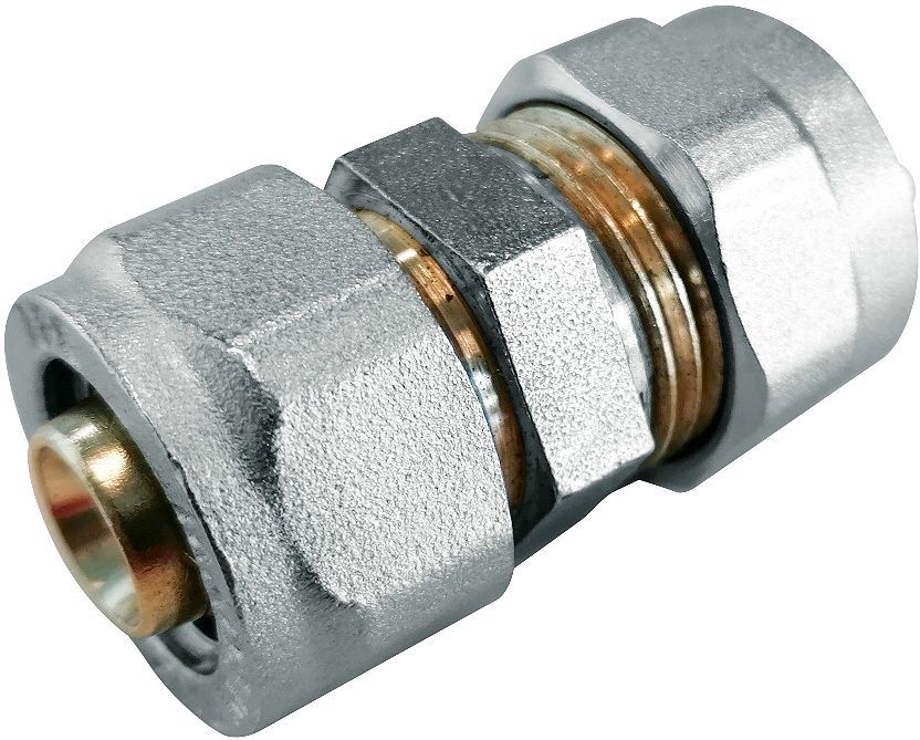 Knelkoppeling 15 mm - alu-pex 16 X 2