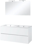 MEUBEL ICE DUO SPIEGEL MET VERLICHTING 120CM WIT GLANS