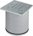 Opzetstuk + rooster 10X10 cm inox Viega