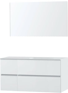 MEUBEL MOLTO POEDERWIT 125 RECHTS SOLID SPIEGEL