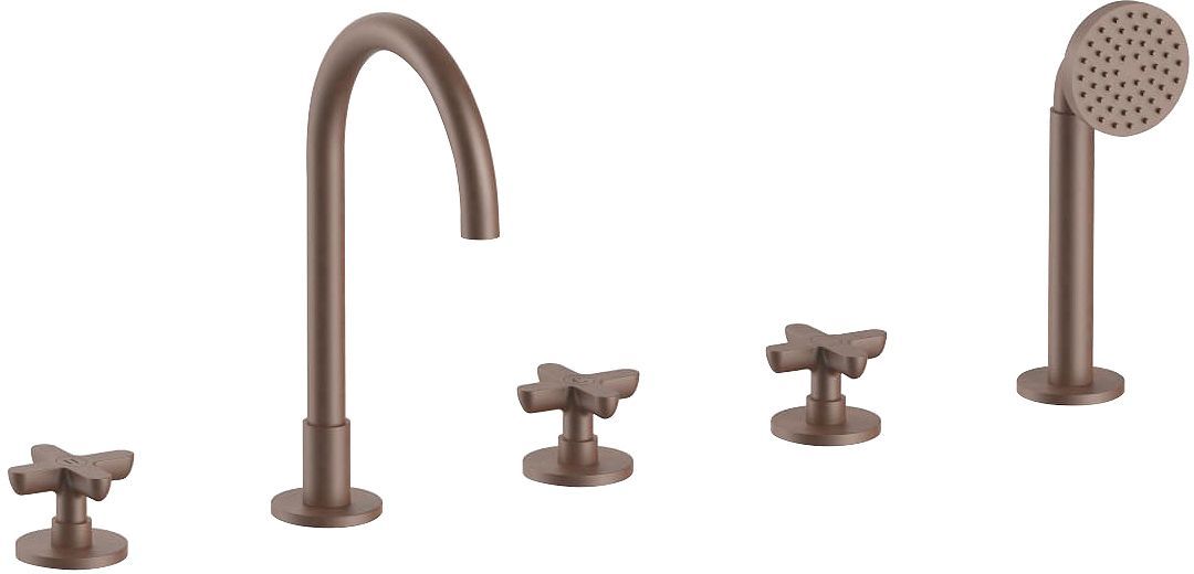 5 Gats mengkraan voor badrand icona classic fantini mat Copper pvd