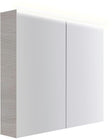Spiegelkast COFFEE 2 deuren 900MM 4250K eik Decor Zilver